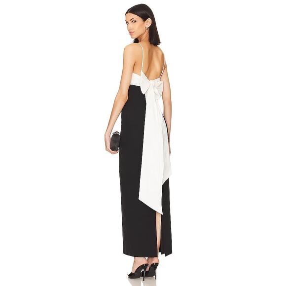 NEW NWT Majorelle Avori Gown in Black & White Size Medium